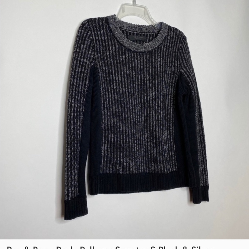 Rag & Bone Women Paula Ribbed Sweater L - Picture 8 of 8